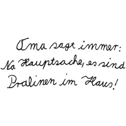 Stampila Rayher, Oma sagt , 4 cm Stampila Rayher, Oma sagt , 4 cm