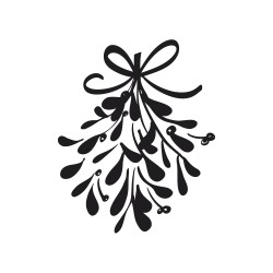 Stampila Rayher, mistletoe, diam. 3cm Stampila Rayher, mistletoe, diam. 3cm