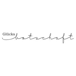 Stampila Rayher,, Glucksbotschaft, 10x2cm Stampila Rayher,, Glucksbotschaft, 10x2cm
