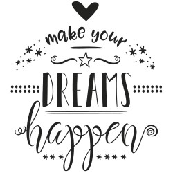 Stampila Rayher, make your DREAMS happen , 8 cm Stampila Rayher, make your DREAMS happen , 8 cm