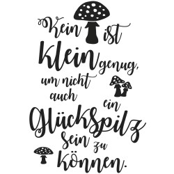 Stampila Rayher,, Glückspilz, 7x10cm Stampila Rayher,, Glückspilz, 7x10cm