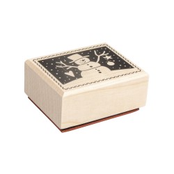 Stampila Rayher, Christmas mail: Snowman, 4x5cm Stampila Rayher, Christmas mail: Snowman, 4x5cm