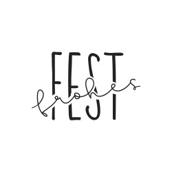 Stampila Rayher  "Frohes Fest", 4x6cm