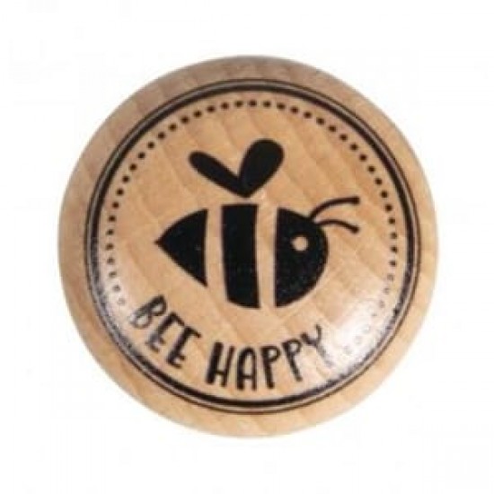 Stampila Rayher "BEE HAPPY" diam.  3cm