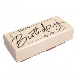 Stampila Rayher,Happy Birthday to you , 4x9 cm Stampila Rayher,Happy Birthday to you , 4x9 cm