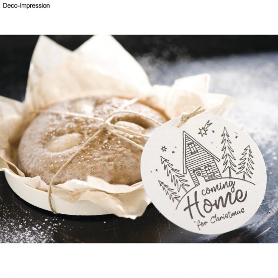 Stampila "Coming Home for Christmas" , 7x7 cm Stampila "Coming Home for Christmas" , 7x7 cm