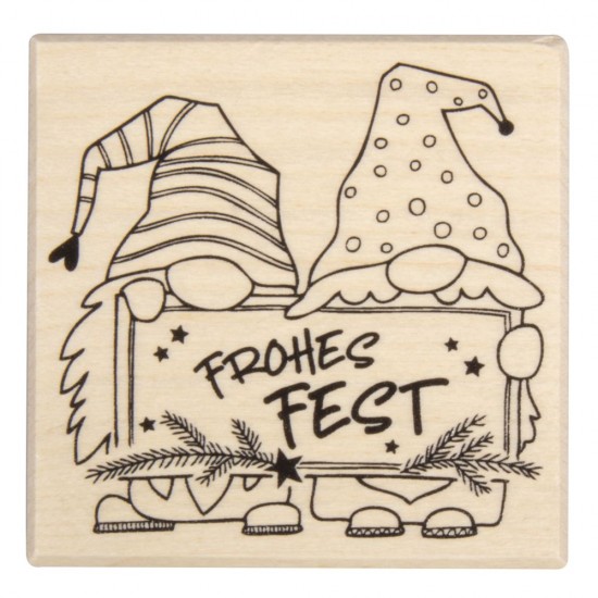 Stampila " Frohes Fest" , 6x6 cm Stampila " Frohes Fest" , 6x6 cm