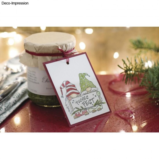 Stampila " Frohes Fest" , 6x6 cm Stampila " Frohes Fest" , 6x6 cm