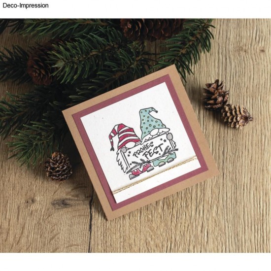 Stampila " Frohes Fest" , 6x6 cm Stampila " Frohes Fest" , 6x6 cm