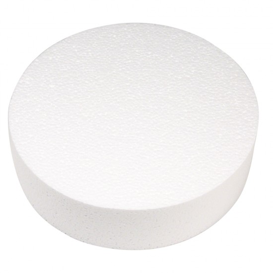 Disc polistiren , styrofoam Rayher, diam.25 cm, inaltime 7cm