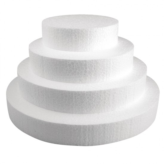 Disc polistiren , styrofoam Rayher, diam.15cm, inaltime 4 cm