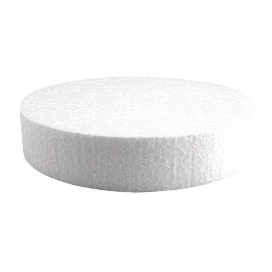Disc polistiren , styrofoam Rayher, diam.20 cm, inaltime 4 cm