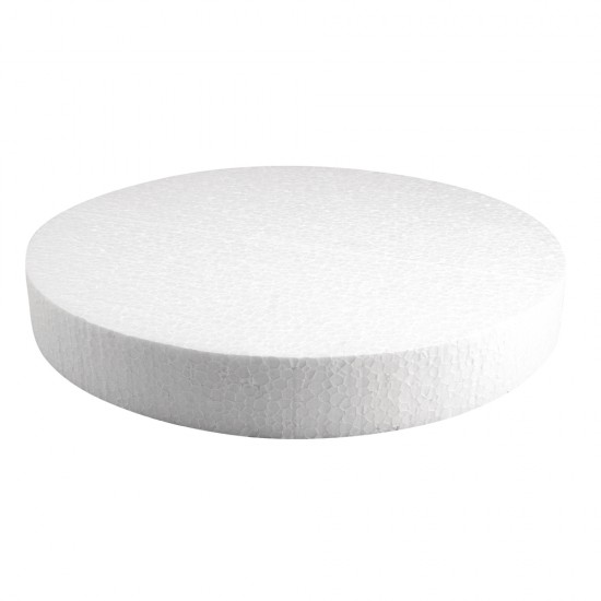 Disc polistiren , styrofoam Rayher, diam.30 cm, inaltime 4 cm