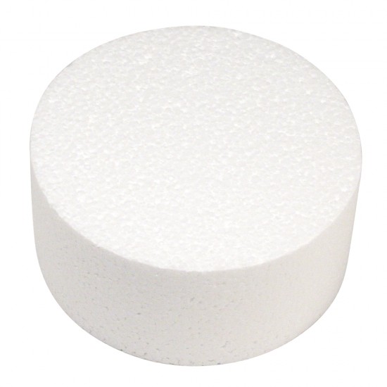Disc polistiren , styrofoam Rayher, diam.10cm, inaltime 7 cm