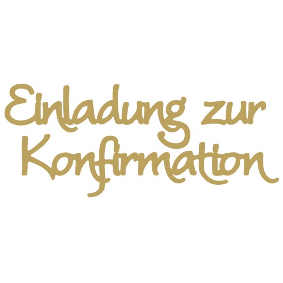 Litere autoadezive , Einladung z. Konfirmation auriu, 10 buc/set