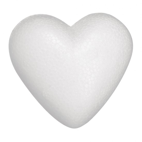Inima polistiren , styrofoam Rayher, 9 cm, 3 buc/set