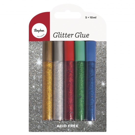Set Sclipici glue Basic, 10ml, tab-blister 5pc