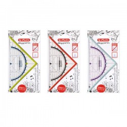 Echer/raportor my.pen cu grip, 16 cm, Herlitz 11367968 ,diverse culori Echer/raportor my.pen cu grip, 16 cm, Herlitz 11367968 ,diverse culori