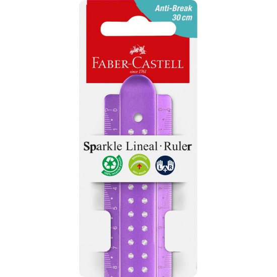 RIGLA 30CM SPARKLE FABER-CASTELL
