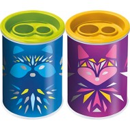 Ascutitoare dubla Mini Cute cu rezervor, diverse modele, pe blister Maped