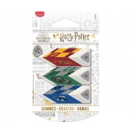 Guma cauciuc sintetic, 3buc/blister, Harry Potter Pyramide Maped