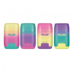 Ascutitoare dubla cu radiera Sunset MILAN Ascutitoare dubla cu radiera Sunset MILAN