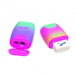 Ascutitoare dubla cu radiera Sunset MILAN Ascutitoare dubla cu radiera Sunset MILAN