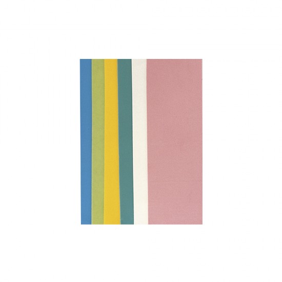 Folie ceara pastel shades, 6 colours assorted, 20x6,5 cm