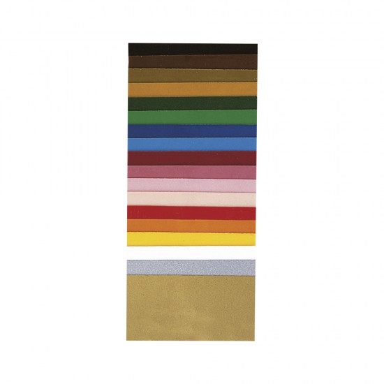 Folie ceara pentru decorare, 18 culori asortate, 10x5 cm