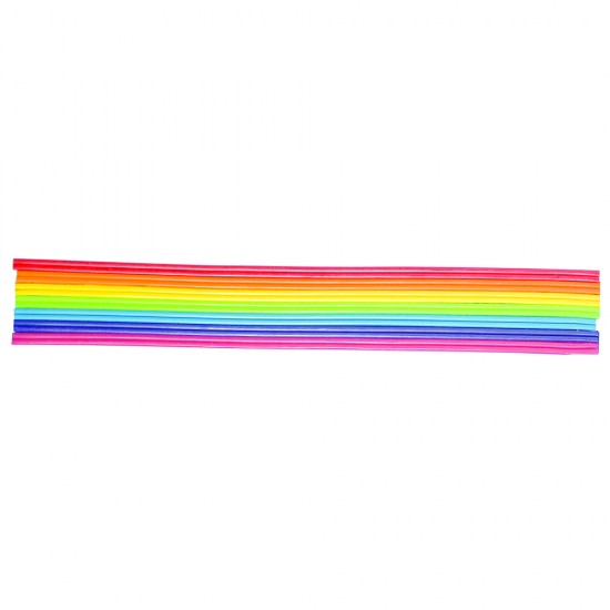 Ceara decorativa rainbow, 2 mm, 23 cm, 14 pc