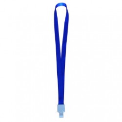 Lanyard textil, 15mm latime,snap clip, KEJEA - albastru Lanyard textil, 15mm latime,snap clip, KEJEA - albastru