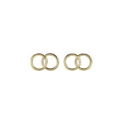 Elemente din ceara pentru decorat: Wedding rings, 2,5 cm o, gold, 2 pairs