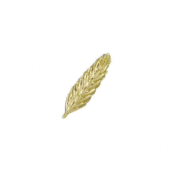 Elemente din ceara pentru decorat: Ear, 3 cm, gold, 2 pairs