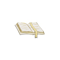 Elemente din ceara pentru decorat: Prayer-book, 5x2,5 cm, 1 pce.