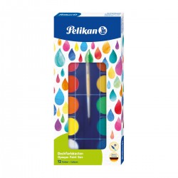 Acuarele F355 set 11 + 1 pastila alba + pensula, Pelikan 721324 Acuarele F355 set 11 + 1 pastila alba + pensula, Pelikan 721324