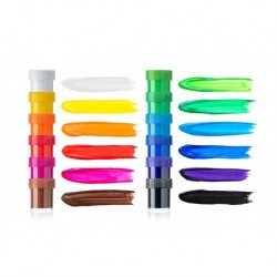 Culori acril 12 culori 20 ml Acrilia DACO Culori acril 12 culori 20 ml Acrilia DACO