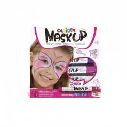 Face Paint set 3 culori Princess CARIOCA, 43049