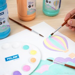 Tempera MILAN 500 ml  albastru pastel Tempera MILAN 500 ml  albastru pastel