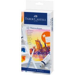 Tempera Faber-Castell 12 culori x 9ml , paleta amestecat culorile Tempera Faber-Castell 12 culori x 9ml , paleta amestecat culorile