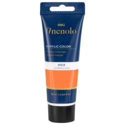 Culori acrilice Deli 75 ml Scortisoara-203 Culori acrilice Deli 75 ml Scortisoara-203