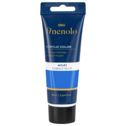 Culori acrilice Deli 75 ml Albastru Cobalt-4041 Culori acrilice Deli 75 ml Albastru Cobalt-4041
