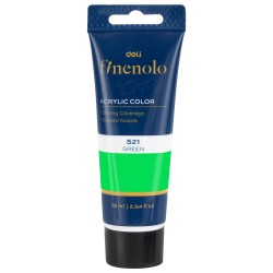 Culori acrilice Deli 75 ml Vernil-521 Culori acrilice Deli 75 ml Vernil-521