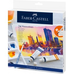 Tempera Faber-Castell 24 culori x 9ml, 1 paleta amestecat culorile Tempera Faber-Castell 24 culori x 9ml, 1 paleta amestecat culorile