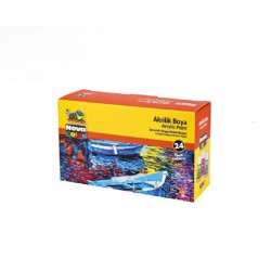 Culori acrilice Nova Color NC-2009, 24 culori  x 17 ml Culori acrilice Nova Color NC-2009, 24 culori  x 17 ml
