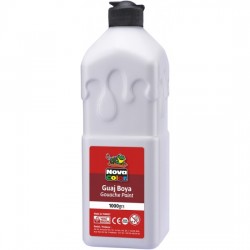 Guase tempera 1000ml, NOVA COLOR NC-320, alb 519 Guase tempera 1000ml, NOVA COLOR NC-320, alb 519