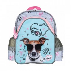 Ghiozdan Majewski, Colectia My Little Friend, Dog, 1 compartiment cu buzunar, multicolor, 27x21 cm K2