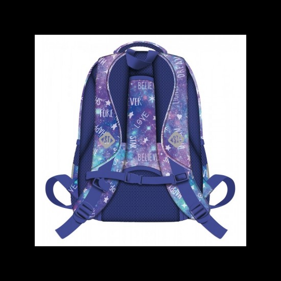 Rucsac / Ghiozdan  St.Majewski St.Right Galaxy Girl, 4 compartimente, 2 buzunare, lila, BP58 / 654152