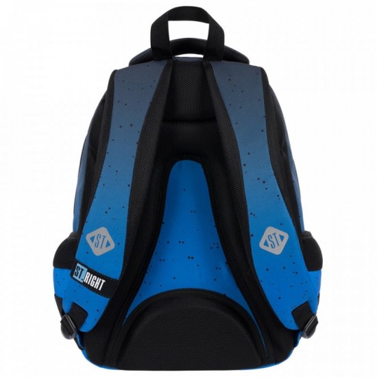 Rucsac / Ghiozdan St.Majewski St.Right Nasa - Space Astronaut, 42cm, 4 compartimente, bleumarin, 653360