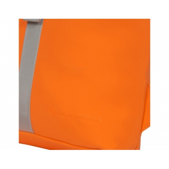 Rucsac Mart-Los Angeles Rolltop Mini, culoare portocaliu neon, 27x33x8cm