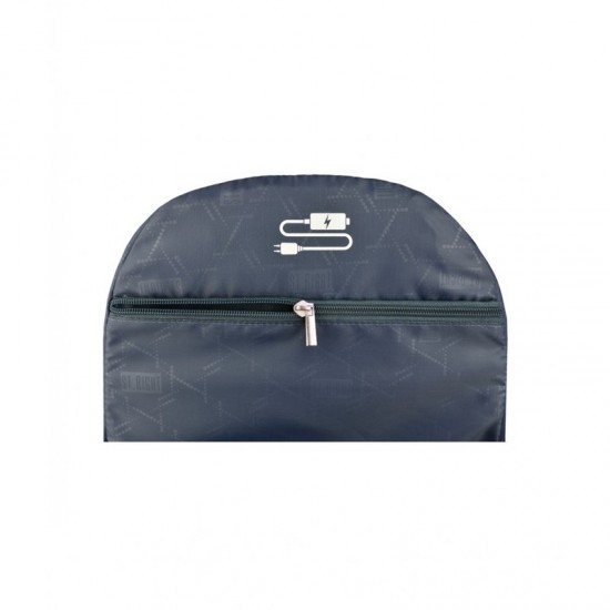 Rucsac / Ghiozdan St.Majewski St.Right Sleepy Corgi, 43cm, 4 compartimente, negru cu alb,  664359 Rucsac / Ghiozdan St.Majewski St.Right Sleepy Corgi, 43cm, 4 compartimente, negru cu alb,  664359